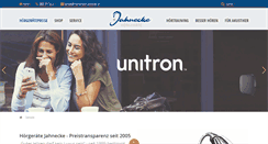 Desktop Screenshot of hoergeraete-jahnecke.de
