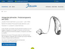 Tablet Screenshot of hoergeraete-jahnecke.de
